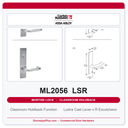 Corbin Russwin ML2056 LSR Classroom Holdback Mortise Lockset | Grade 1 Commercial