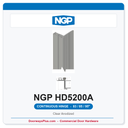 NGP HD5200A Half Mortise Flush Geared Continuous Hinge 83/85/95" Clear Anodized | National Guard