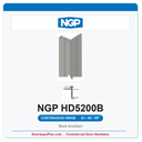 NGP HD5200B Half Mortise Flush Geared Continuous Hinge 83/85/95" Black Anodized | National Guard