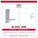 Corbin Russwin ML2056 RSM Classroom Holdback Mortise Lockset | Grade 1 Commercial