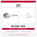 Corbin Russwin ML2056 DSA Classroom Holdback Mortise Lockset | Grade 1 Commercial