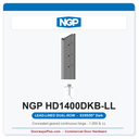 NGP HD1400DKB-LL Concealed Geared Continuous Hinge Lead-Lined Dual-Row 83/85/95" Dark Bronze Anodized | National Guard