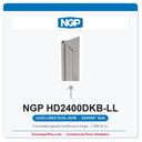 NGP HD2400DKB-LL Concealed Geared Continuous Hinge Lead-Lined Dual-Row 83/85/95" Dark Bronze Anodized | National Guard