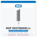 NGP HD2700DKB-LL Concealed Geared Continuous Hinge Lead-Lined Dual-Row 83/85/95" Dark Bronze Anodized | National Guard