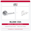 Corbin Russwin ML2069 ESA Institutional Privacy Mortise Lockset | Grade 1 Commercial