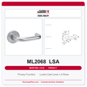 Corbin Russwin ML2068 LSA Privacy or Apartment Mortise Lockset | Grade 1 Commercial