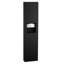Bobrick B-380349.MBLK Surface-Mtd. Paper Towel Disp., Waste Receptacle, Matte Black