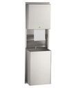 Bobrick B-39747 Recessed Automatic, Universal Roll Paper Towel Dispenser / Waste Receptacle-18-Gal.