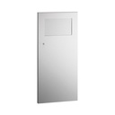 Bobrick B-35633 Recessed Waste Receptacle w/Disposal Door, 3-Gal.