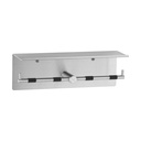 Bobrick B-540 Surface-Mounted Toilet Tissue Dispenser & Utility Shelf, Satin Finish