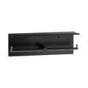 Bobrick B-540.MBLK Surface-Mounted Toilet Tissue Dispenser & Utility Shelf, Matte Black