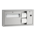 Bobrick B-30929 Surface-Mounted Toilet Tissue, Seat-Cover Dispenser and Waste Disposal, Right Side