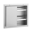 Bobrick B-386 Partition-Mounted Multi-Roll Toilet Tissue Dispenser