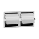 Bobrick B-6997 Toilet Tissue Dispenser, Hoods, 2 Rolls, Mounting Clamp, Satin Finish