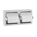 Bobrick B-69997 Surface-Mounted Toilet Tissue Dispenser, Hoods, 2 Rolls, Satin Finish