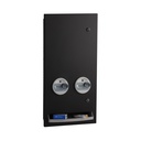 Bobrick B-37063.MBLK C Recessed Napkin / Tampon Vendor, Free Vend Operation, Matte Black