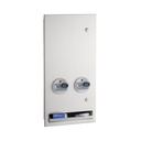 Bobrick B-37063C Recessed Napkin / Tampon Vendor, Free Vend Operation