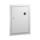 Bobrick B-353 Recessed Sanitary Napkin Disposal, 1.2-Gal.
