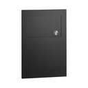 Bobrick B-35303.MBLK Recessed Sanitary Napkin Disposal, 1.2-Gal., Matte Black