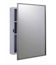 Bobrick B-297 Surface-Mounted Medicine Cabinet, 2 Shelves – White Enamel