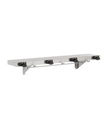 Bobrick B-224x36 Shelf, 4 Mop Holders, 3 Rag Hooks – 36" Length