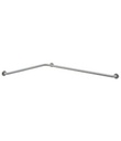 Bobrick B-68137.99 2-Wall Tub/Shower, Compt. Grab Bar – 36" x 54", Peened Grip