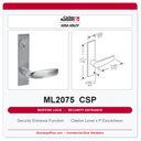 Corbin Russwin ML2075 CSP Security Entrance or Office Mortise Lockset | Grade 1 Commercial