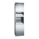 ASI 10-64672-2 Simplicity™ - 3-in-1 High Speed Hand Dryer, Paper Towel Disp & Waste Receptacle - (208-240V) - Multi, C-Fold - 6.8 gal - Recessed