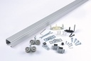 NGP SLAL-250-PD Aluminum Pocket Door Track Set | 250 lb Grade 1 | National Guard