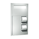 ASI 10-0485 Toilet Seat Cover & Toilet Tissue Dispenser - Recessed