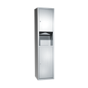 ASI 10-0467-9 Traditional™ - Paper Towel Disp. & Waste Receptacle - Multi, C-Fold - 7 gal. Surface Mounted