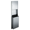 ASI 10-0469-2 Traditional™ - Paper Towel Disp. & Waste Receptacle - Multi, C-Fold - 12 gal. Semi-Recessed
