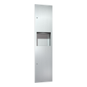 ASI 10-6467 Simplicity™ - Paper Towel Disp. & 4.2 gal. Waste Receptacle - Multi, C- Fold - Recessed