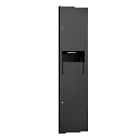 ASI 10-6467-41PC Simplicity™ in Matte Black - Paper Towel Disp. & 4.2 gal. Waste Receptacle - Multi, C-Fold - Powder Coated - Recessed - NEW