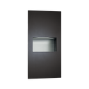 ASI 10-64623-41 Piatto™ - Fully Recessed Paper Towel Disp. & Waste Receptacle - Matte Black Phenolic Door