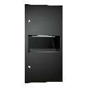 ASI 10-64623-41PC Simplicity™ in Matte Black - Paper Towel Disp. & Waste Receptacle - Multi, C-Fold - 2.2 gal. - Powder Coated - Recessed - NEW