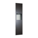 ASI 10-6467-41 Piatto™ - Fully Recessed Paper Towel Disp. & Waste Receptacle - Matte Black Phenolic Door
