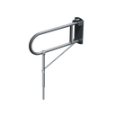 ASI 10-3420 Swing Up Grab Bar with Support Leg (1-1/4" O.D) Smooth - Surface Mounted