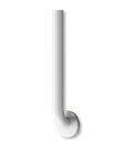 ASI 10-3801-48W Snap Flange (1-1/2" O.D) White Powder Coated Finish - Straight Grab Bar, 48”