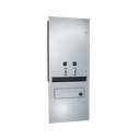 ASI 10-04684-TM-F Sanitary Napkin and Tampon Dispenser & Disposal - Free Operation - Recessed