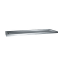 ASI 10-0690-18 Shelf with Raised Edges - Stainless Steel - 6”D X 18”L - Surface Mounted