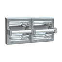 ASI 10-74022-SSM Toilet Tissue Holder - Double - Satin Stainless Steel - Surface Mounted