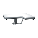 ASI 10-8205-L Folding Shower Seat - L-Shaped, Left Hand, ADA - Padded w/ Phenolic Core - 33"W