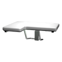 ASI 10-8205-R Folding Shower Seat - L-Shaped, Right Hand, ADA - Padded w/ Phenolic Core - 33"W