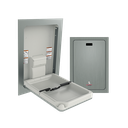 ASI 10-9017 Baby Changing Station - Vertical - Stainless Steel - Recessed