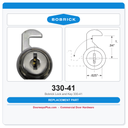 Bobrick 330-41 Lock and Key