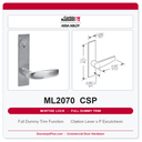 Corbin Russwin ML2070 CSP Full Dummy Trim | Grade 1 Commercial