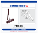 Dorma 7436 DS Surface Door Closer Door Saver Parallel Cushion Arm | ANSI Grade 1 | UL Listed