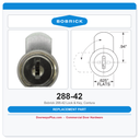 Bobrick 288-42 Lock & Key, Contura