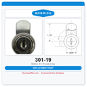 Bobrick 301-19 Lock & Key